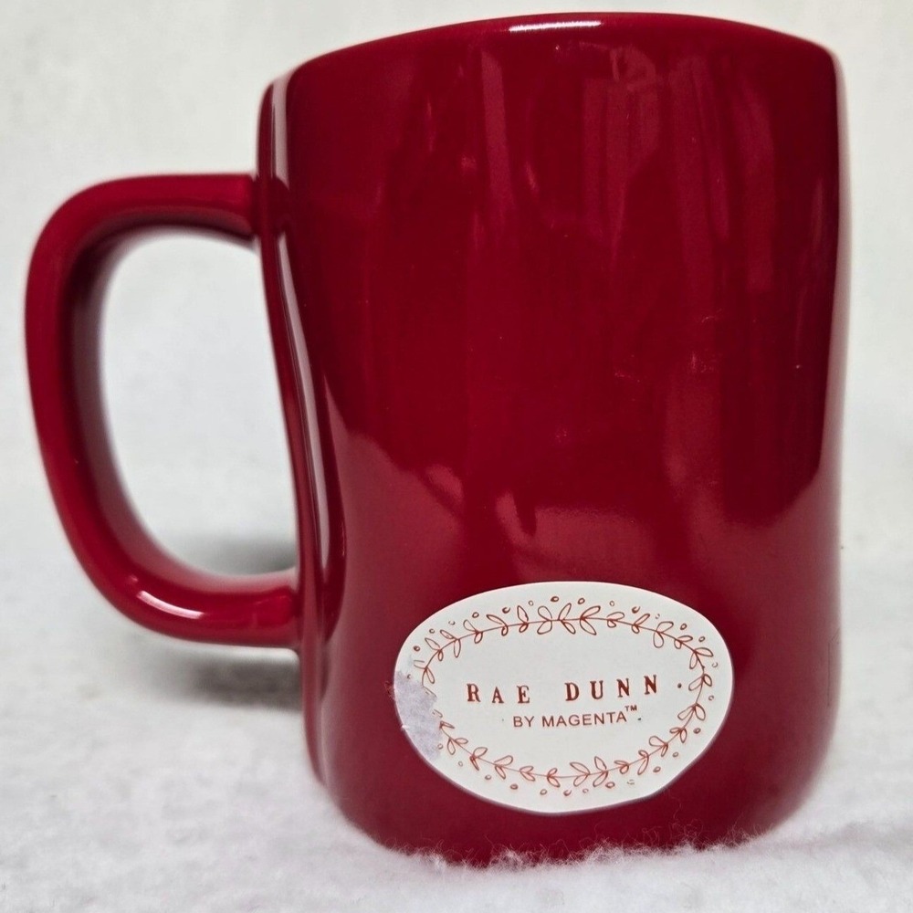 Rae Dunn BELIEVE Red Mug Artisan Collection by Magenta Christmas Coffee Cup - Picture 2 of 11